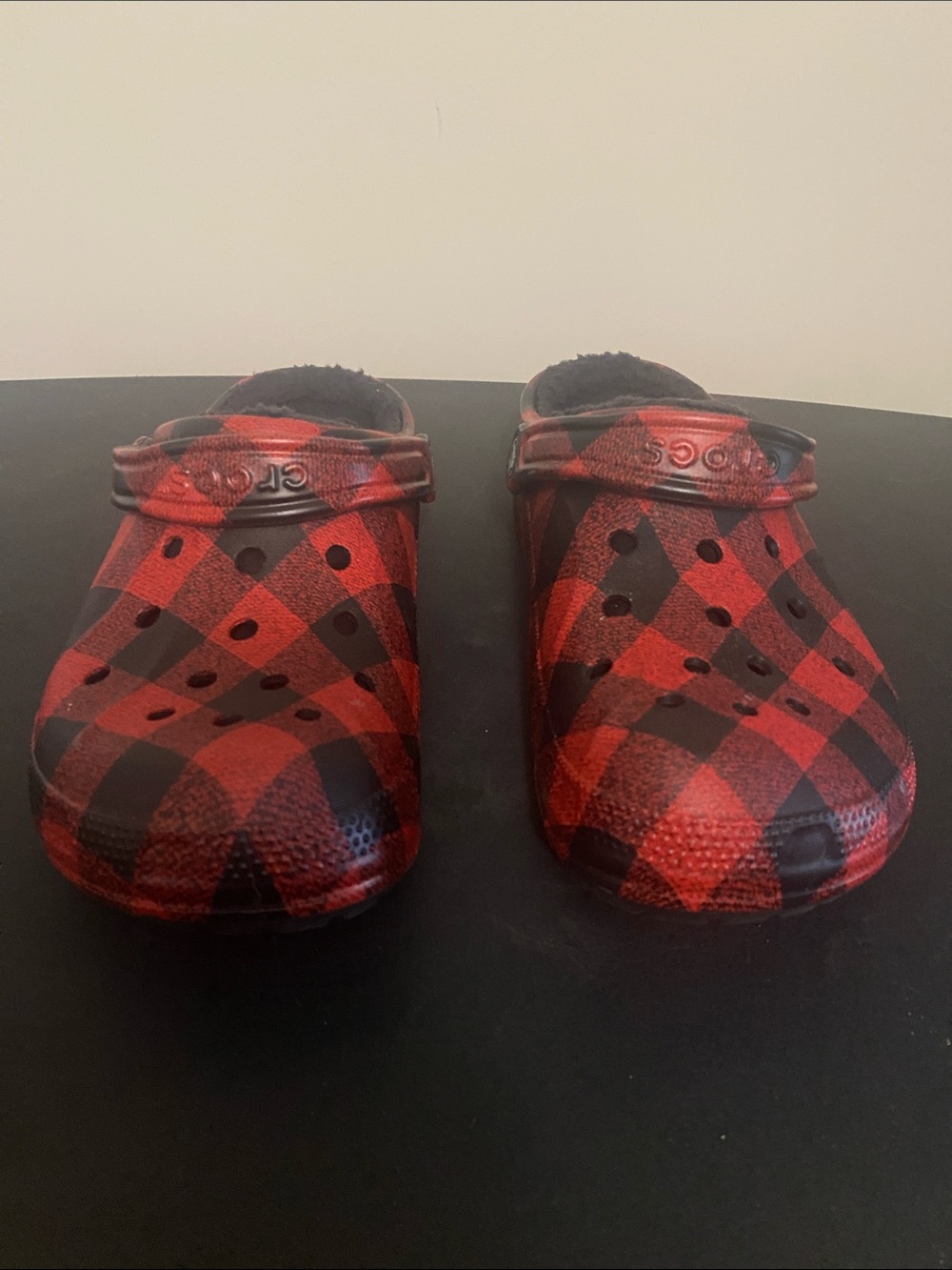 Unisex Classic Clog - Red and Black Buffalo Plaid